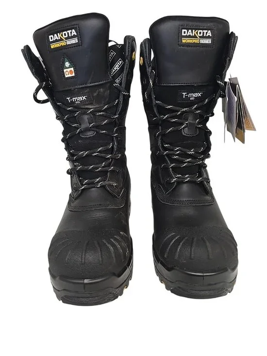 DAKOTA Men's 8901 Composite Toe Composite Plate HD3 Waterproof Boots Black 9M - Picture 6 of 7